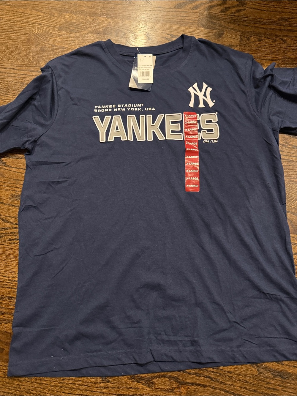 Men's Navy Yankees Graphic Short Sleeve Tee Tshirt xl